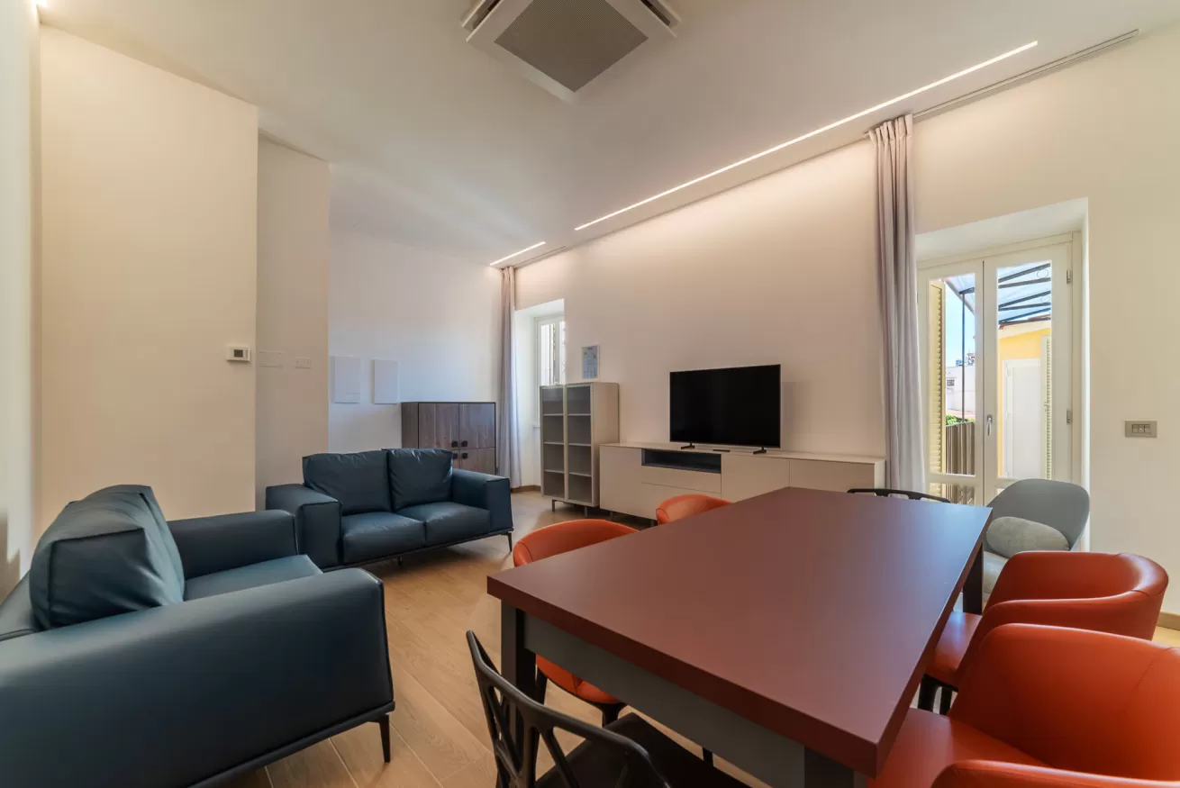 Superior two-bedroom apartment Rome - private balcony with Rome city views at Cavour 238