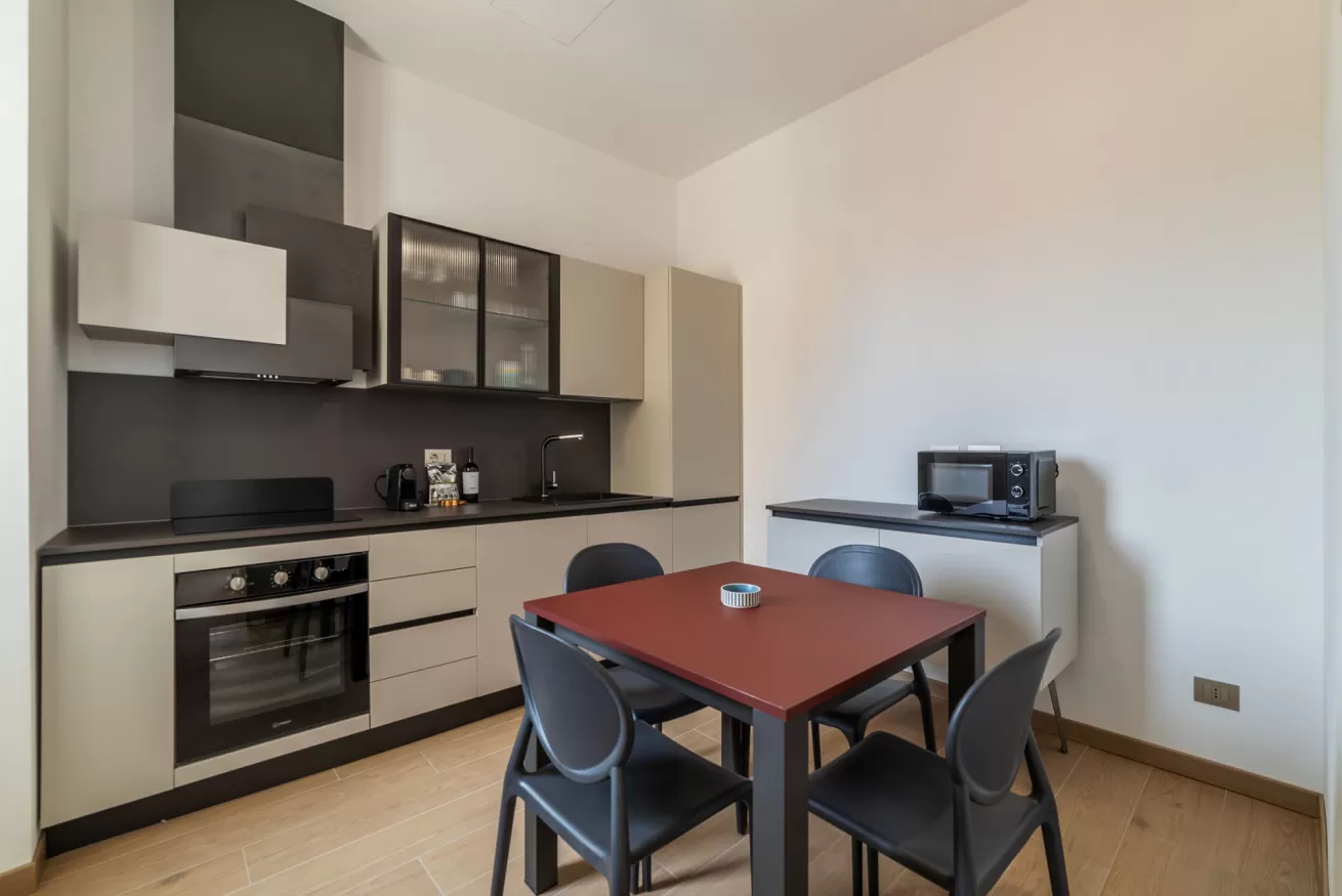 Superior two-bedroom apartment Rome - private balcony with Rome city views at Cavour 238