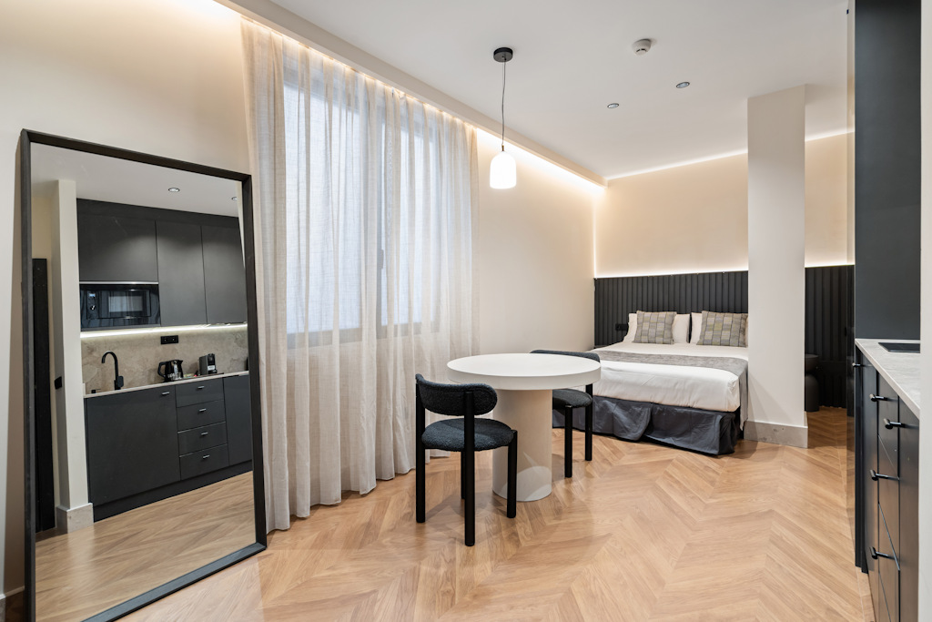 Suite with Double Sofa Bed at Pacífico Suites Madrid